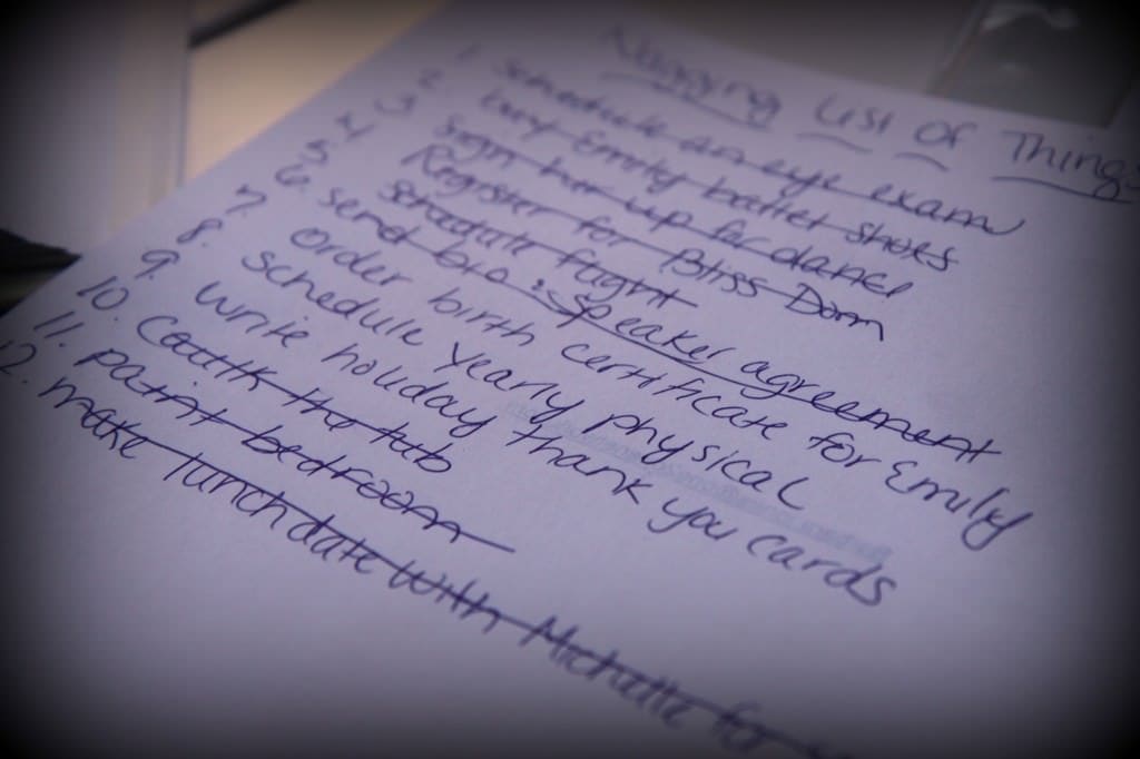 to do list