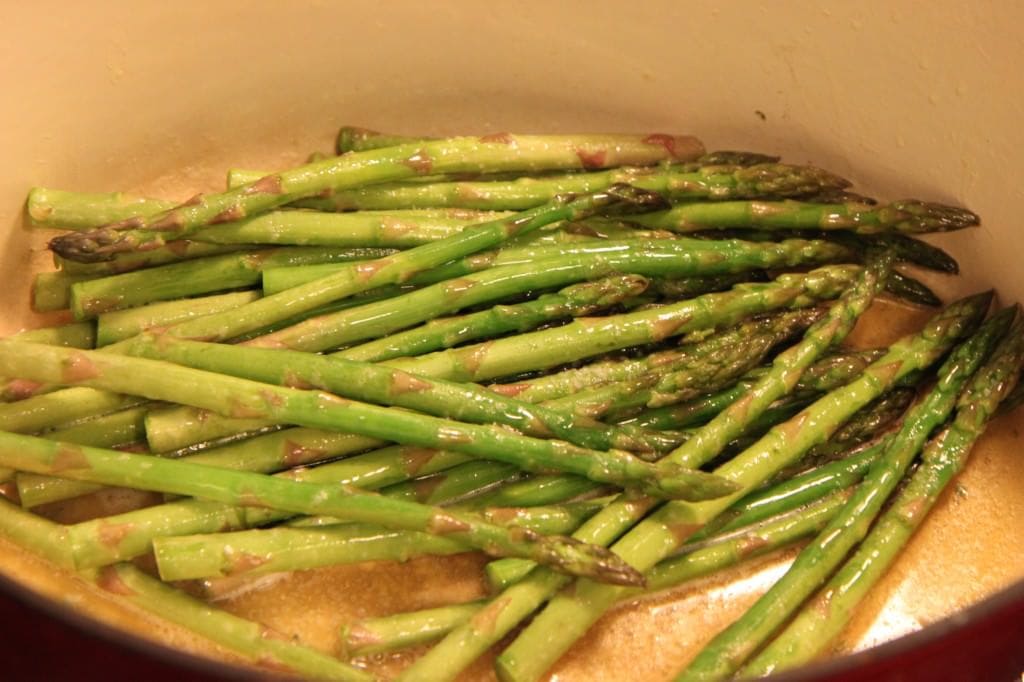 pan-fried asparagus