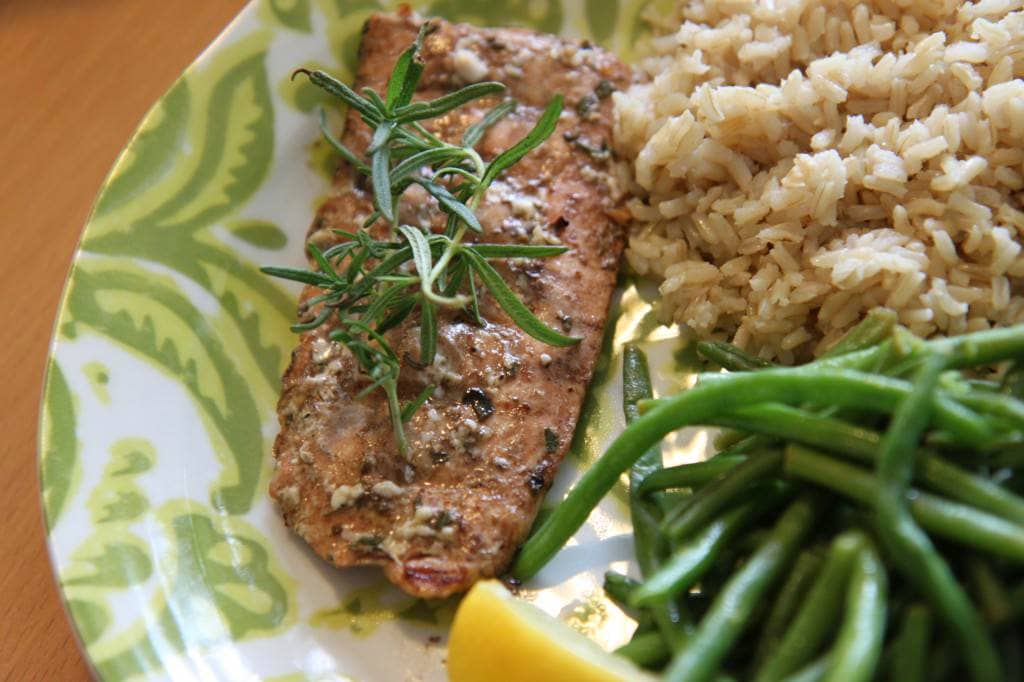 balsamic & rosemary salmon