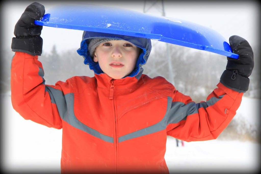 ethan sledding 2