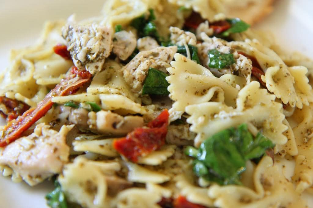 pasta con pollo