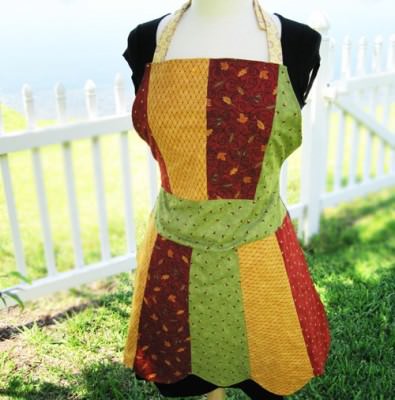 fall print apron