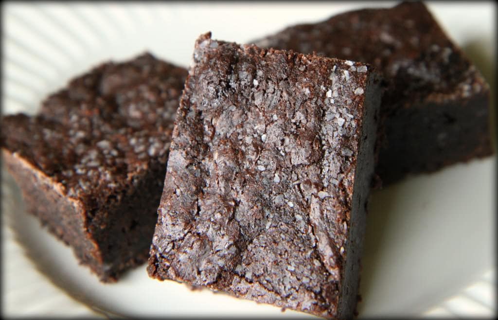 dark chocolate & sea salt brownies
