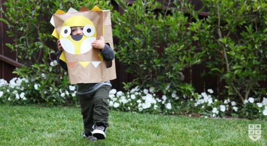 paper bag costume