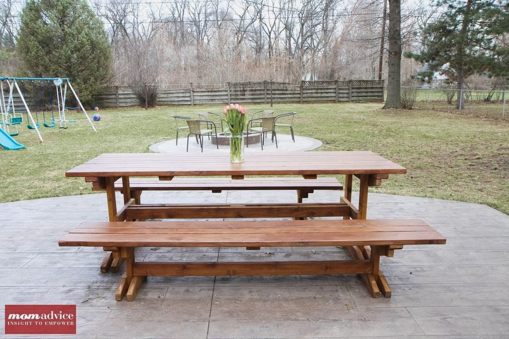 How to Stain a Picnic Table - MomAdvice