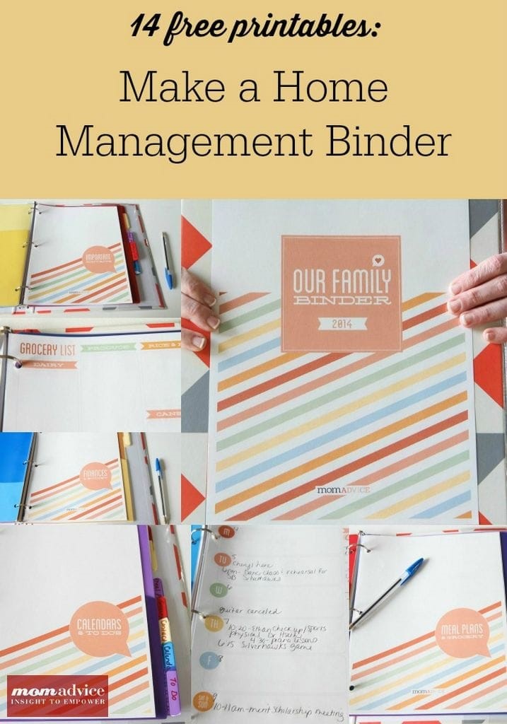Free Printables Home Management Binder