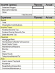 Monthly Budget Sheet