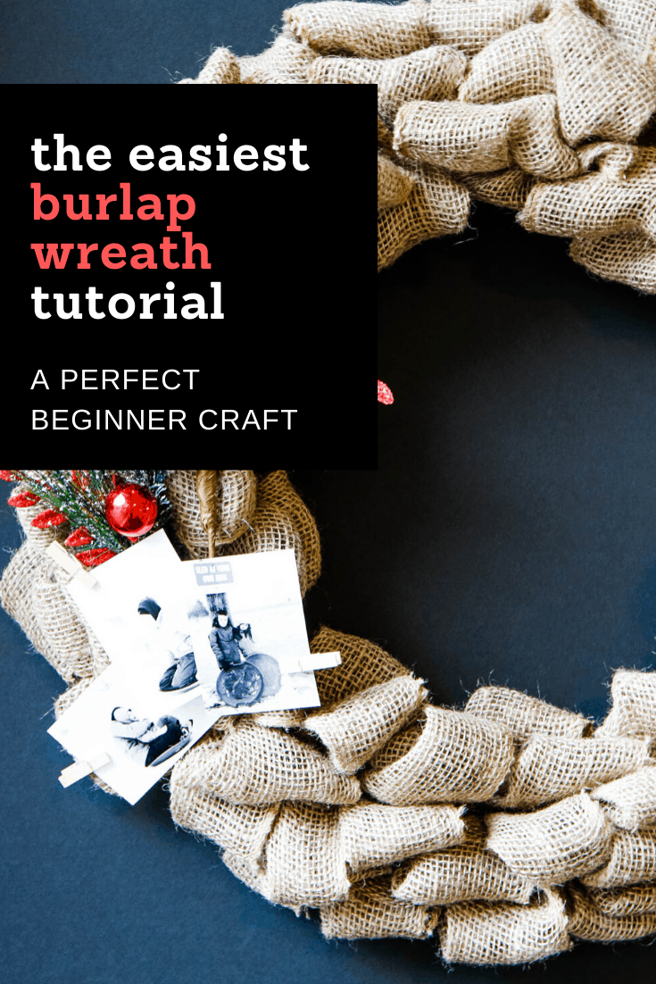 The Easiest Burlap Wreath You Will Ever Make from MomAdvice.com