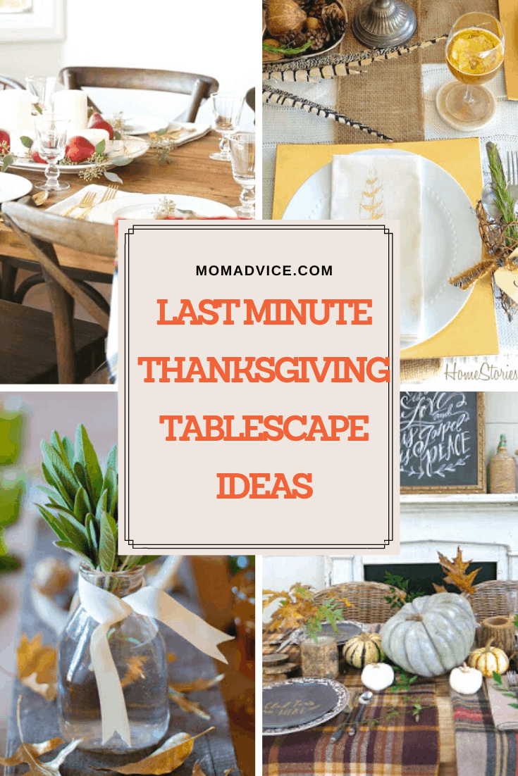 Last Minute Thanksgiving Tablescape Ideas MomAdvice.com