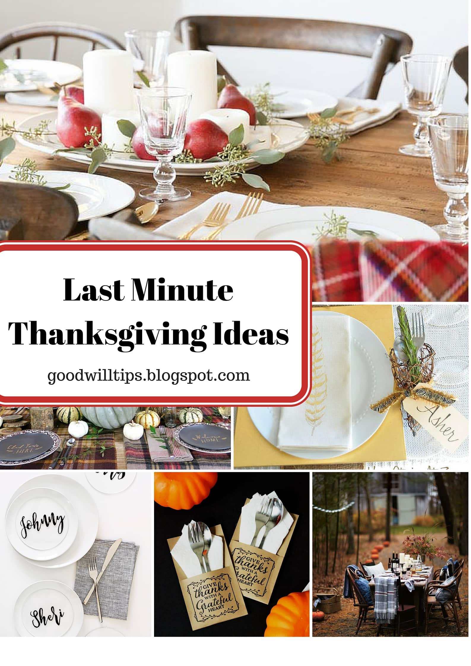 Last Minute Thanksgiving Tablescape Ideas from MomAdvice.com