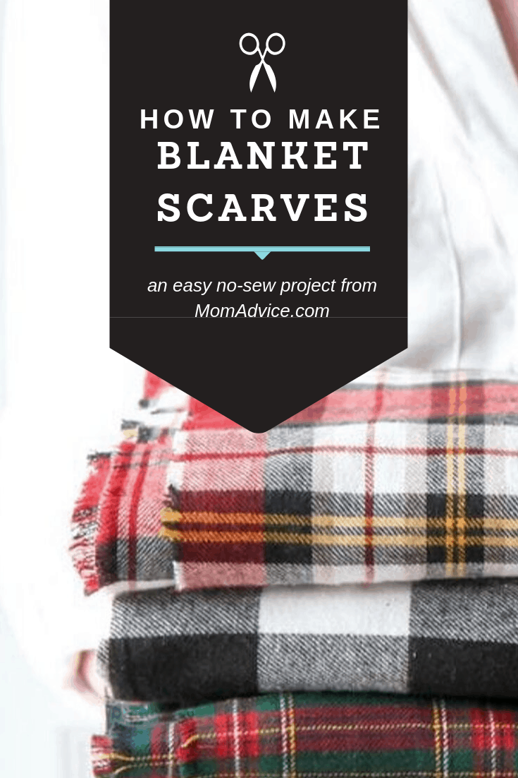 How to Make a No Sew Blanket Scarf from MomAdvice.com