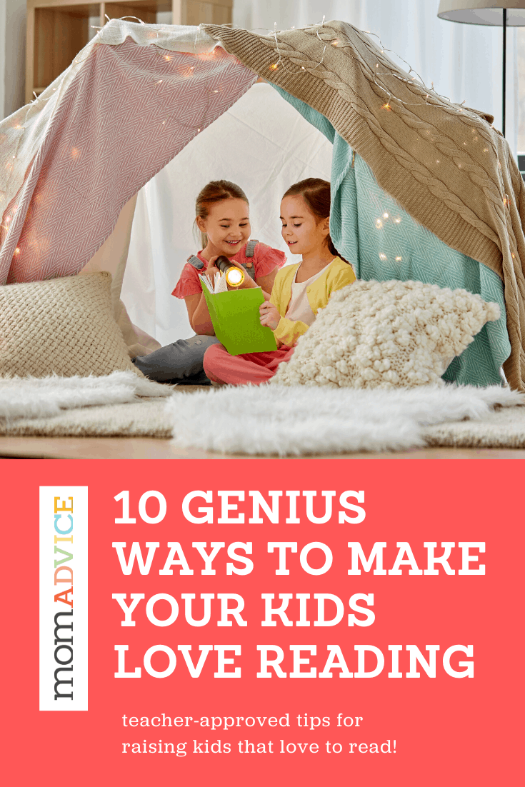 10 Genius Ways to Make Your Kids Love Reading from MomAdvice.com