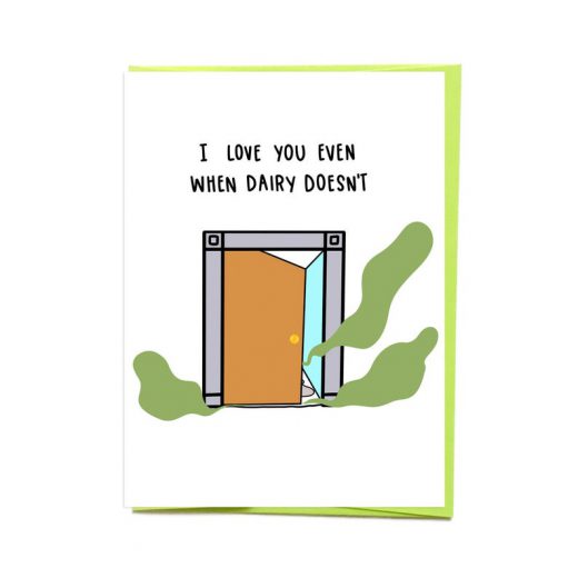 Lactose Intolerant Valentine's Day Card