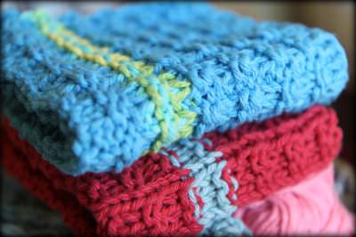 Knitted Kitty Dishcloth Patterns