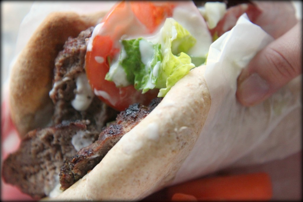 Grilled Ground Beef Gyros