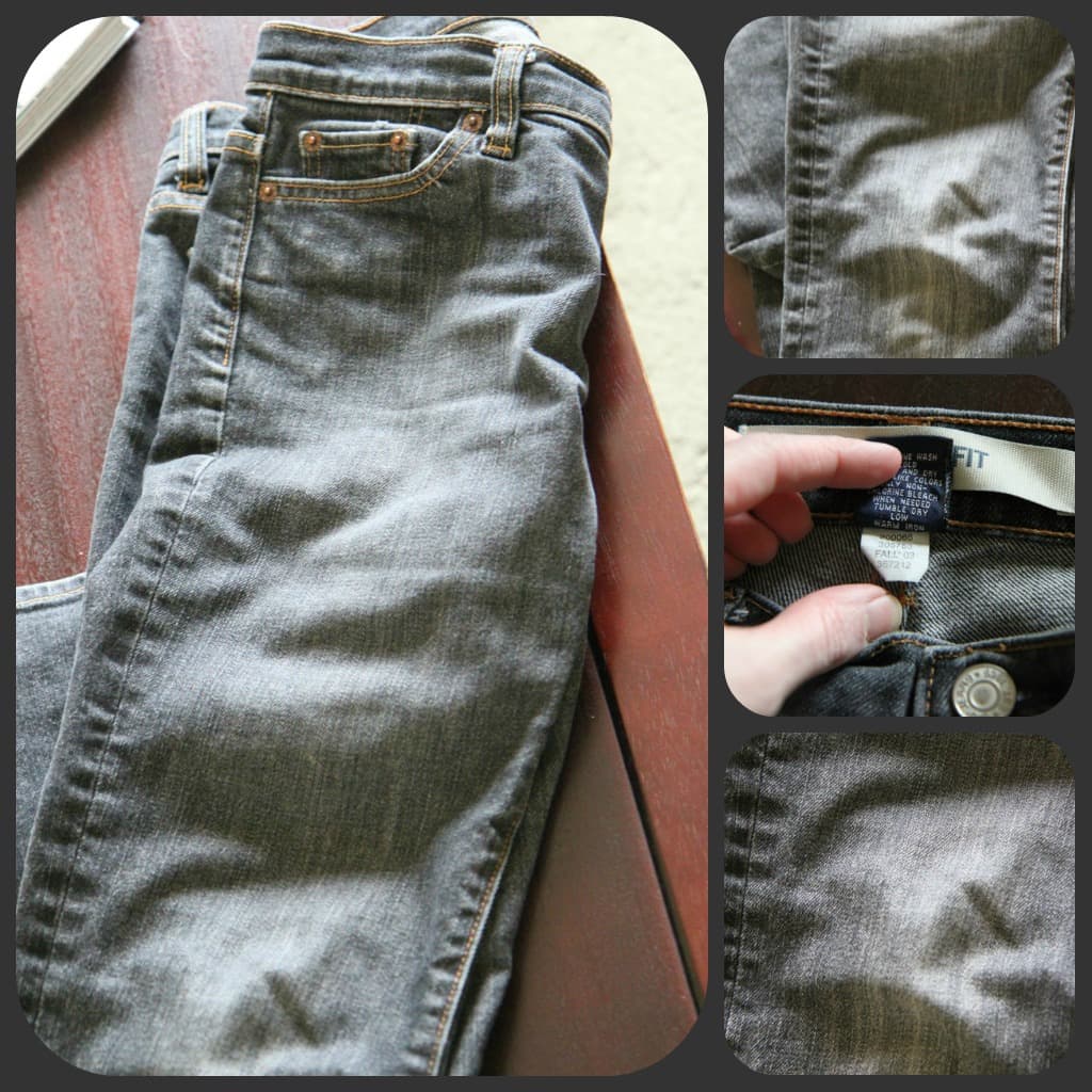 How to Dye a Faded Pair of Jeans from MomAdvice.com.