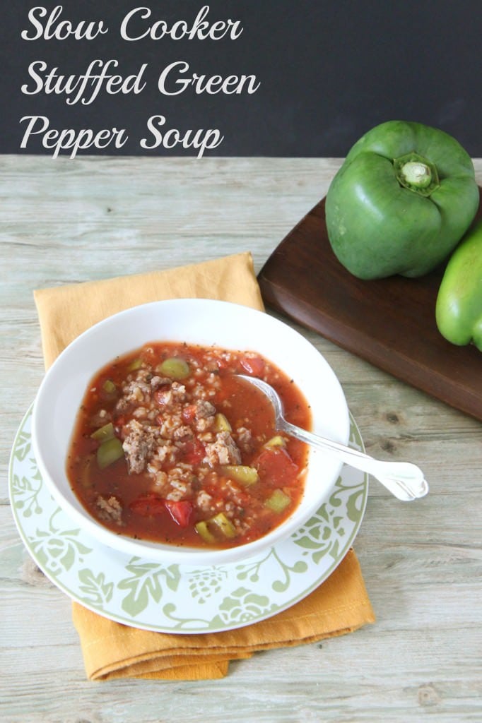 Slow Cooker Stuffed Green Pepper Soup - MomAdvice