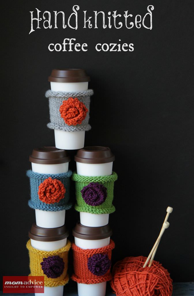 Knitted Coffee Cozies