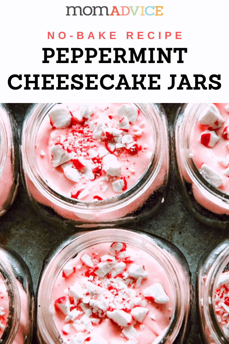 No-Bake Peppermint Cheesecake Jars