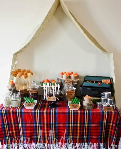 Camping party theme