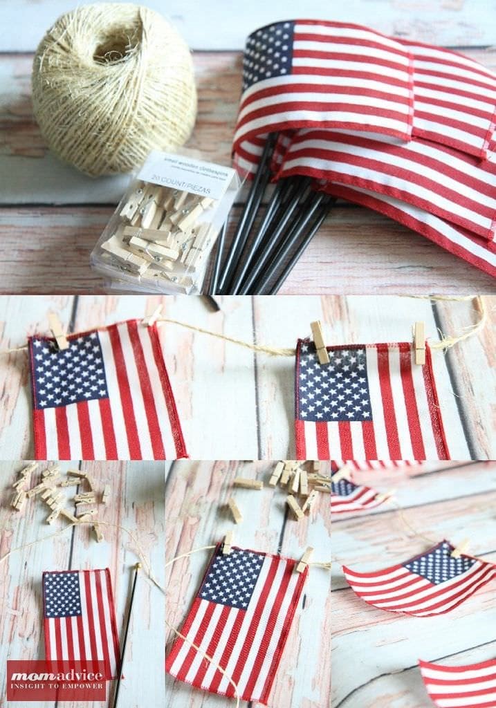 Easy Flag Bunting from MomAdvice.com.