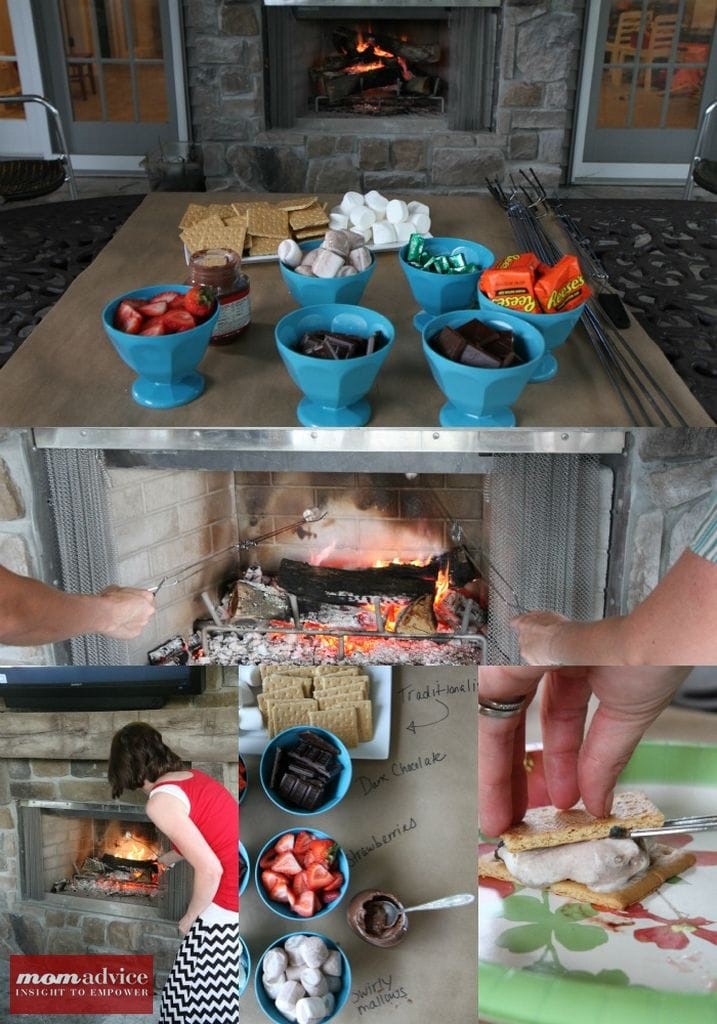 How to Host a S'more Toppings Bar Party from MomAdvice.com.