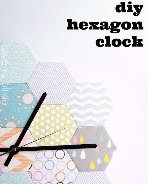 DIY hexagon clock