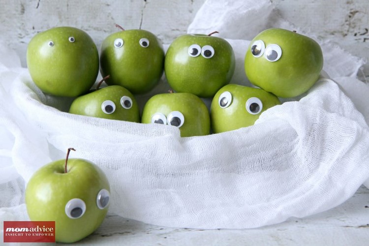 Googly Eyed Apples for Halloween from MomAdvice.com.
