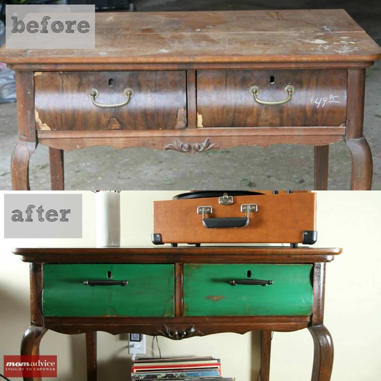 How to Easily Stain Furniture by MomAdvice.com.