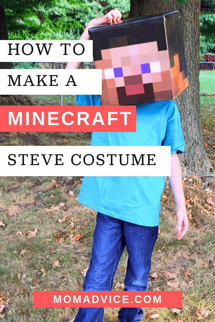 How to Make a Minecraft Steve Costume from MomAdvice.com