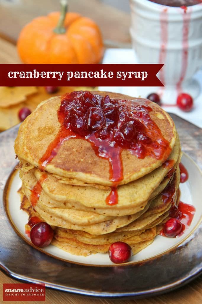 2 Ingredient Cranberry Pancake Syrup