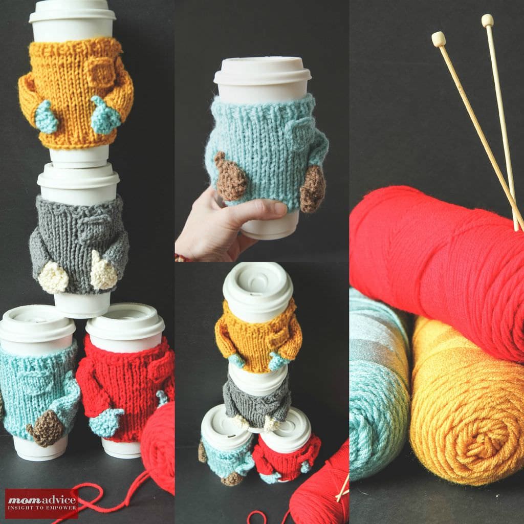 Knitted Sweater Cozies