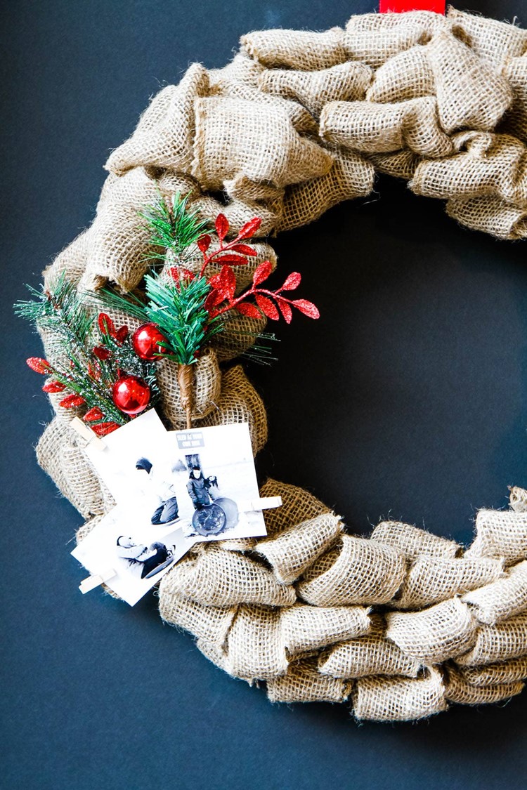 The Easiest Burlap Wreath You Will Ever Make from MomAdvice.com