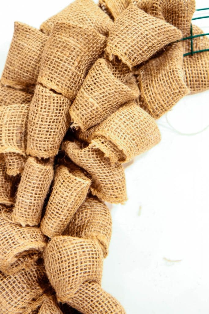 How to Make a Burlap Wreath