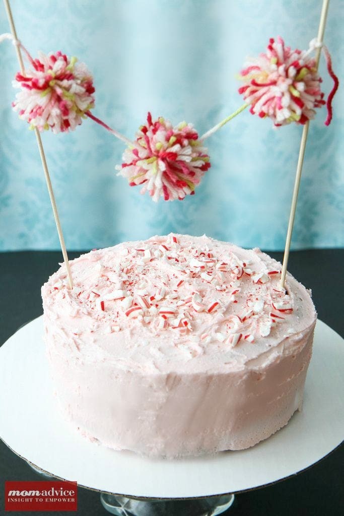 Chocolate Chiffon Cake with Peppermint Frosting