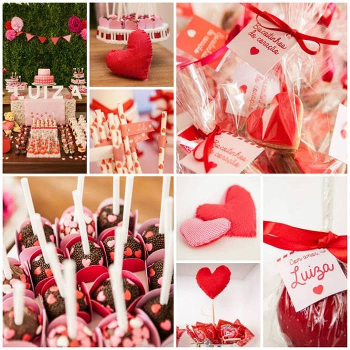 Heart themed party