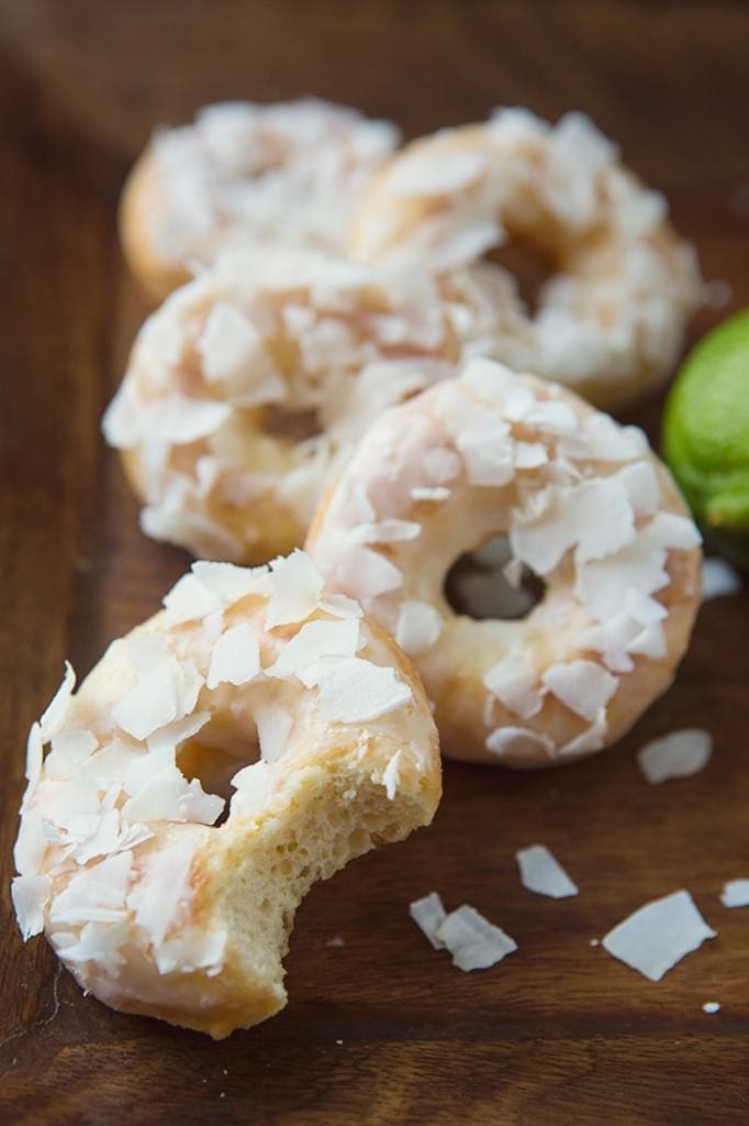 Coconut Lime Raised Doughnut #recipe via MomAdvice.com