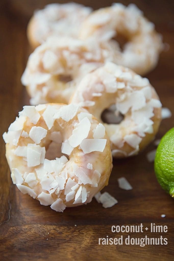 Coconut Lime Raised Doughnut #recipe via MomAdvice.com