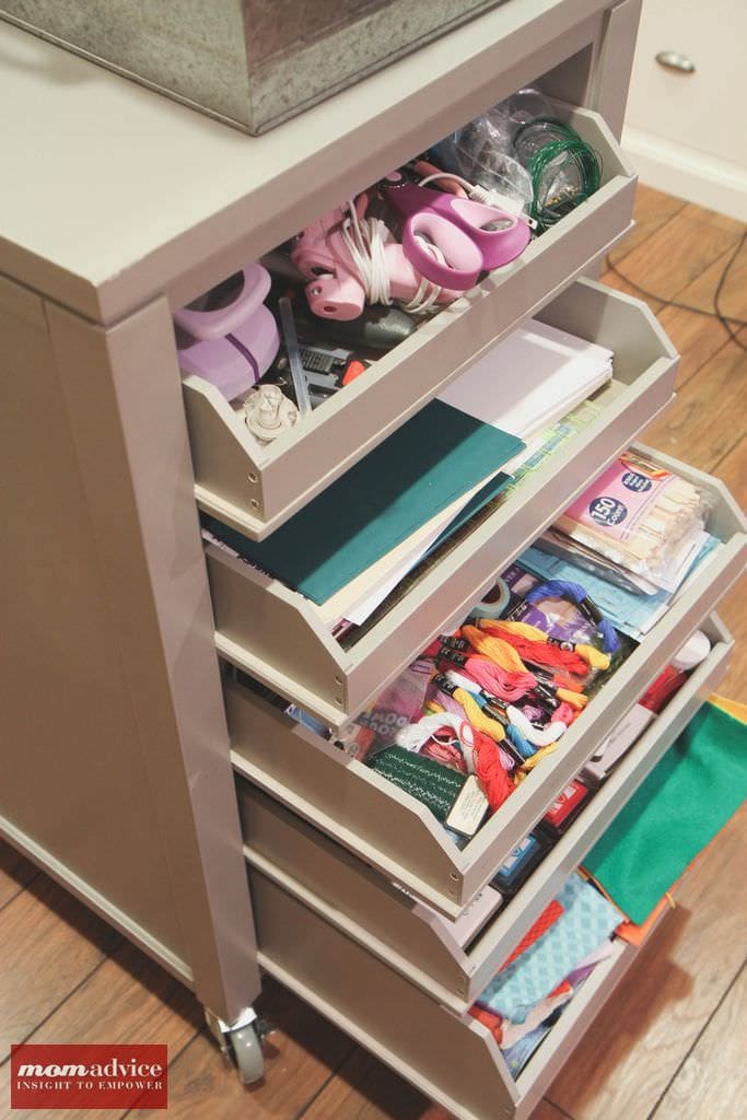 Smart Solutions for Craft Room Organization from MomAdvice.com