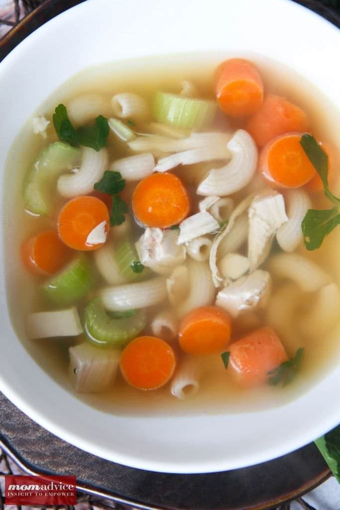 Gluten-Free Chicken Noodle Soup from MomAdvice.com