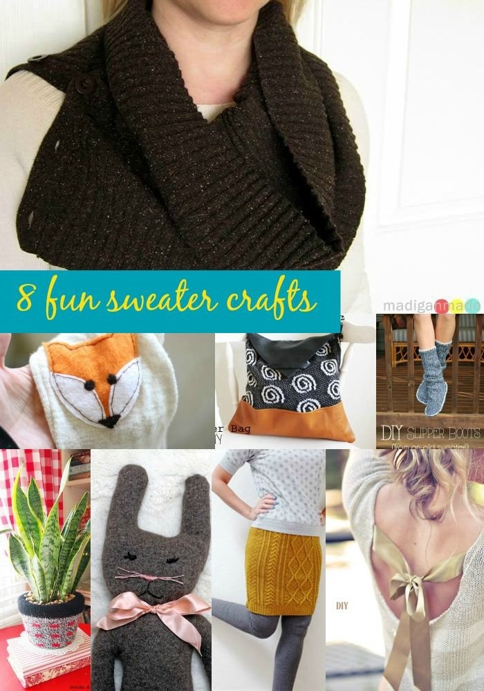 8 Fun Sweater Crafts from Goodwill
