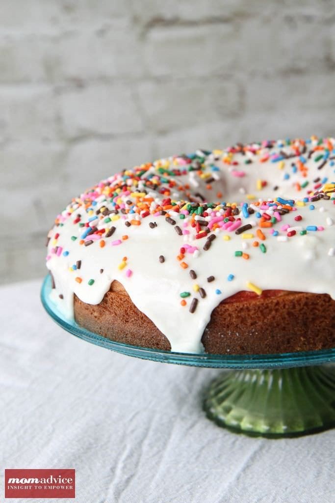 Gluten-Free Rainbow Bundt Cake from MomAdvice.com.