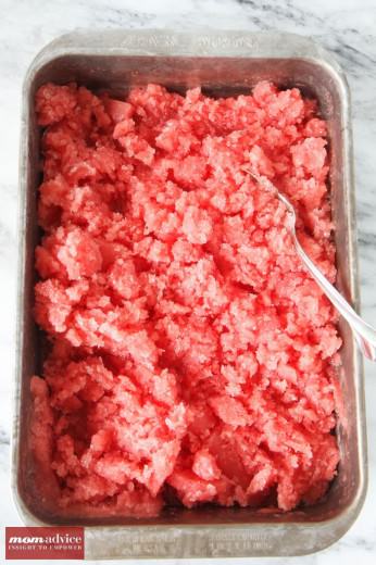 3-Ingredient Watermelon Granita - MomAdvice