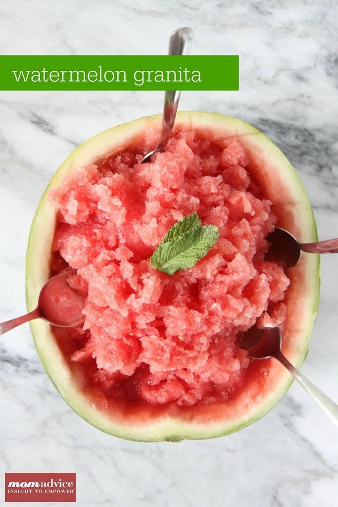 3-Ingredient Watermelon Granita from MomAdvice.com