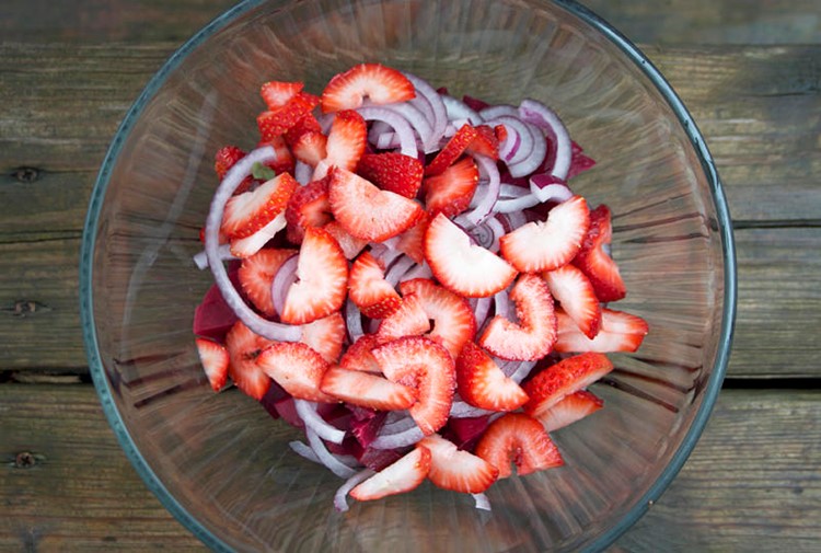 A Sensational Beet and Strawberry Summer Salad