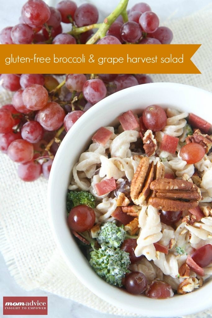 Gluten-Free Broccoli Grape Harvest Salad