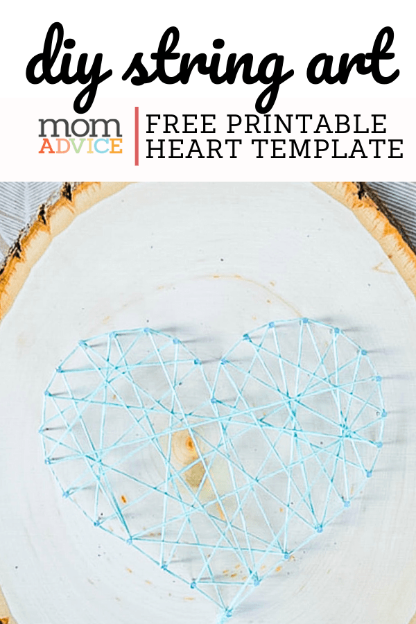 DIY String Art Pattern (FREE Heart Template)