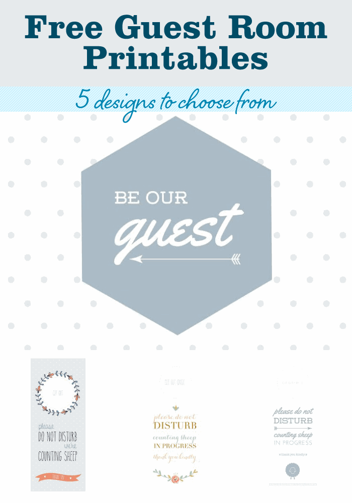 Make a Guest Room Welcome Basket (With 5 FREE Printables)
