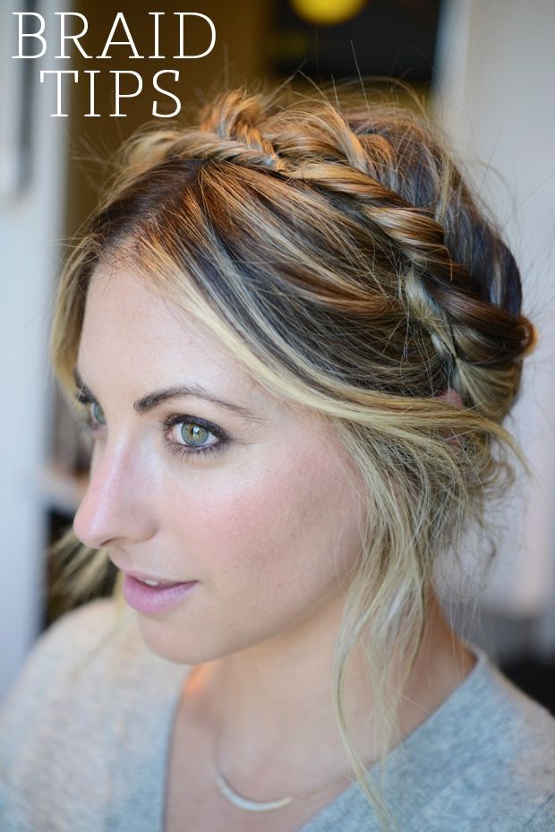 Braided Hair Tips via Cupcakes and Cashmere