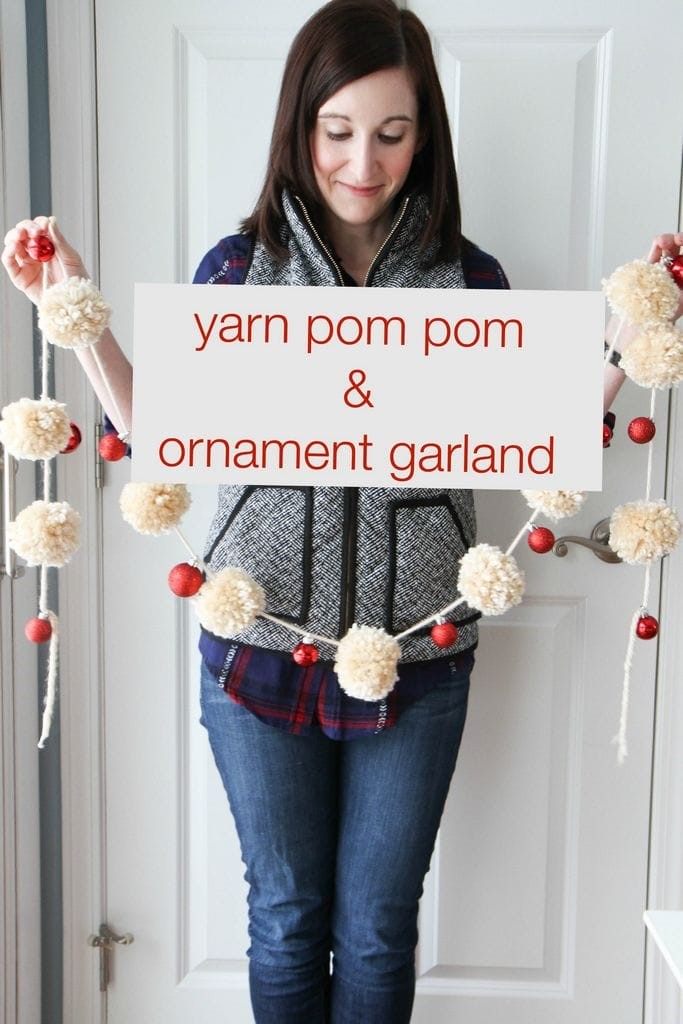 Yarn Pom-Pom & Ornament Garland from MomAdvice.com